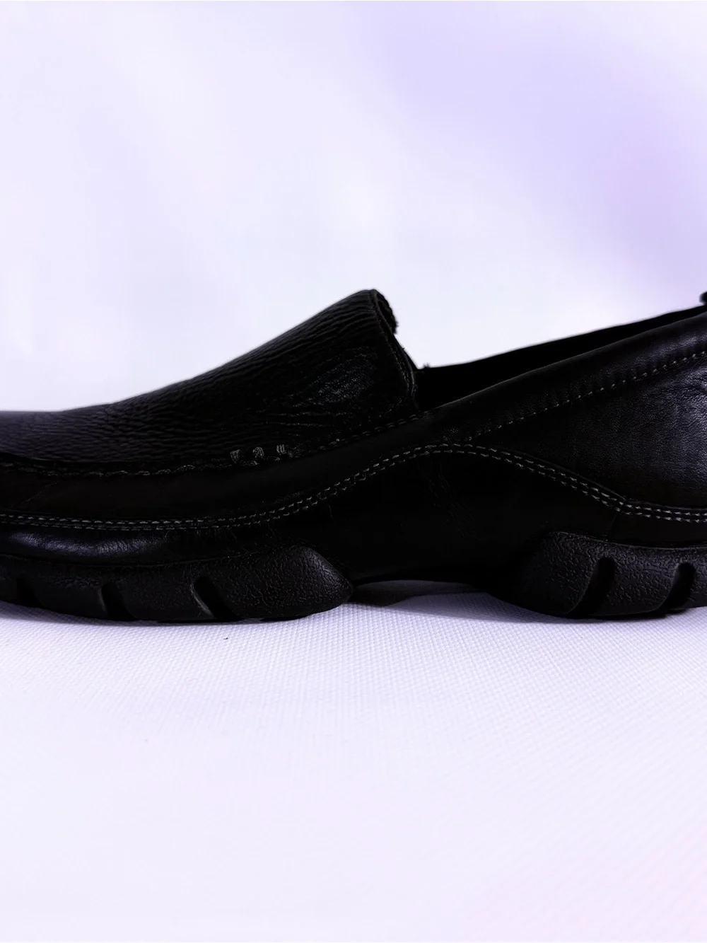 Rockport XCS Men's Black Leather Slip-On Driving Loafers